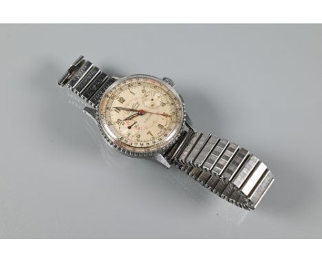 A gents vintage Breitling Chronomat stainless steel wristwatch, ref 769, ser.no. 646691 circa 1940s, rotating bezel, subsidia