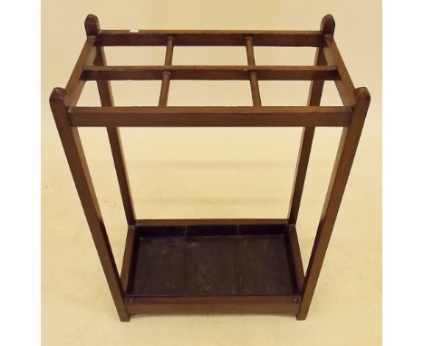 A mahogany stick stand