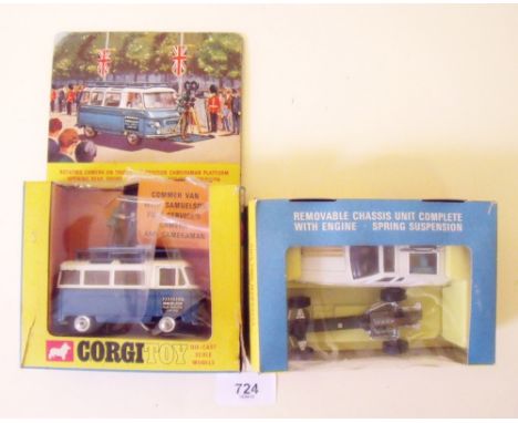 A Corgi Commer Mobile Camera Van 479 - boxed and a Corgi Toys Ghia 5000 Mangusta 271, boxed