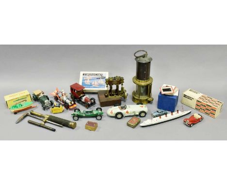 including French Dinky 512 Go Kart (G-E box F), Corgi Chitty Chitty Bang Bang (G-E), Western Models MG TF (E box G), Whitney 