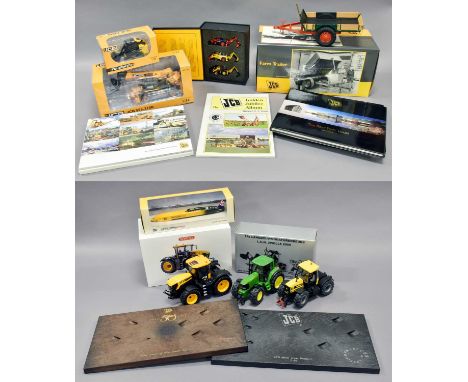 Wikin Fastrac 8330, Landbouwminiaturen Club Fastrac 2135 4WS, Oxford Major loader MkI, JCB Dieselmax, First Gear 555-210R, 1: