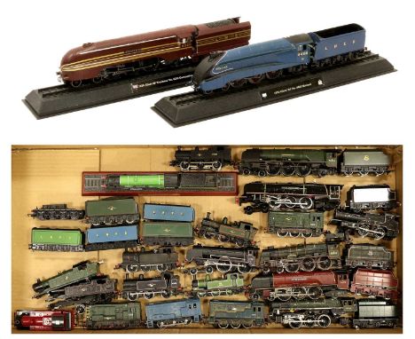 including Hornby King George VI, Wrenn City of Stoke-on-Trent (repainted) assorted tank locomotives, three static models and 