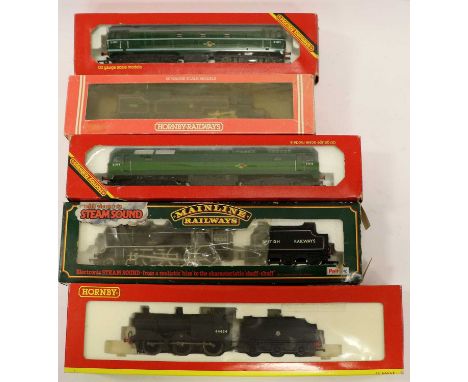 including Hornby Dublo Duchess of Montrose, two BR(M) Coaches and TPO (all G); Bachman 31455 Ivatt 2-6-2T BR 41241 (E box G-E