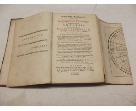 ATLAS. "Geography Anatomizd or the Geographical Grammer ..." by Pat. Gordon incls 17 double page engr maps incl California as