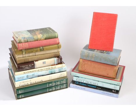 A collection of architecture related reference books, Leslie Geddes-Brown the floral home, Elizabeth Astin the aesthetic move