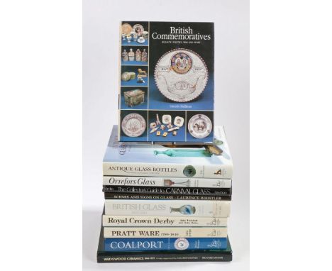 A collection of porcelain related books, Maureen Batkin Wedgwood Ceramics 1846-1959, Michael Messenger Coalport 1795-1926, Jo