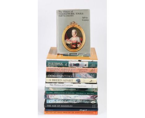A collection of art relating books, Jean-Clarence Lambert Cobra, Ella M Foshay Reflections Of Nature, Richard Ormond Sir Edwi