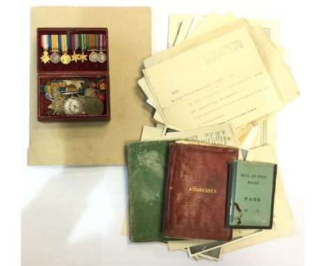 WW1 - WW2 British Medal group to 2 Lieut EE Hardy, Gordon Highlanders, later RNAS, later Squadron Leader RAF and a PoW in the