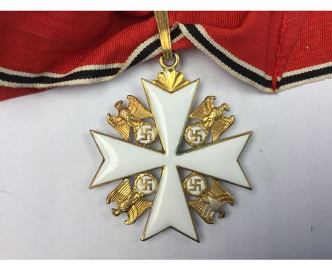WW2 Third Reich Verdienstkreuz I. Stufe des Ordens vom Deutchen Adler mit Schwerten. German Eagle Order 1st class with Swords