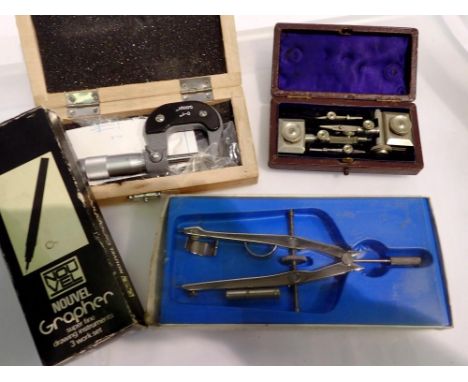 Small selection of draftsman's tools. UK P&amp;P Group 1 (£16+VAT for the first lot and £2+VAT for subsequent lots) 