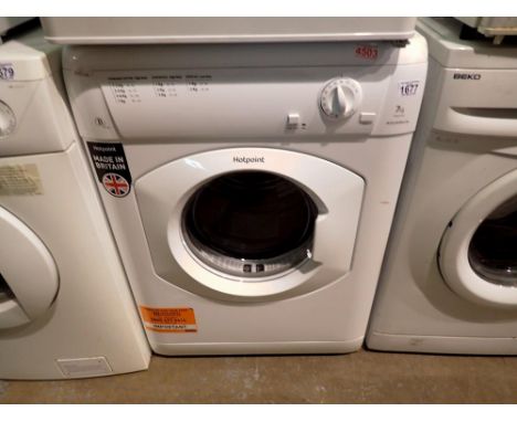 Hotpoint Aquarius 7kg dryer. All electrical items in this lot have been PAT tested for safety and have passed. This does not 