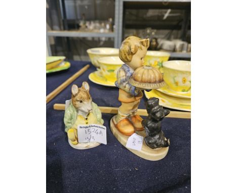 Hummel figurine and Beswick Beatrix Potter Samuel Whiskers. UK P&amp;P Group 2 (£20+VAT for the first lot and £4+VAT for subs