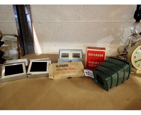 Paterson 6x6 pocket viewer and slides. UK P&amp;P Group 2 (£20+VAT for the first lot and £4+VAT for subsequent lots) 