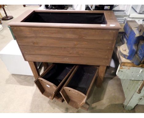 Large wooden raised planter. Not available for in-house P&amp;P 