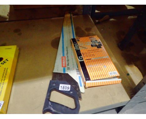Workman hardpoint saw and sixteen piece precision screwdriver set. Not available for in-house P&amp;P 