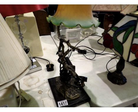 Figural 'Angel' table lamp. All electrical items in this lot have been PAT tested for safety and have passed. This does not c