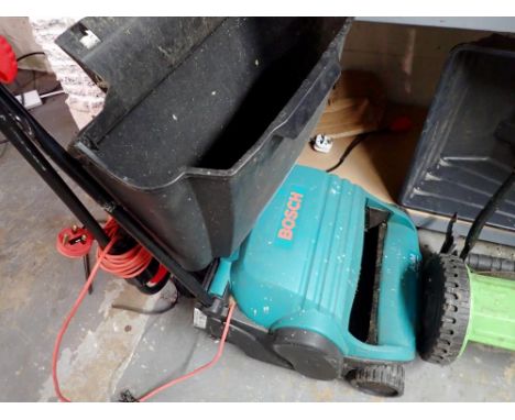 Bosch ASM 32F lawnmower with box. All electrical items in this lot have been PAT tested for safety and have passed. This does