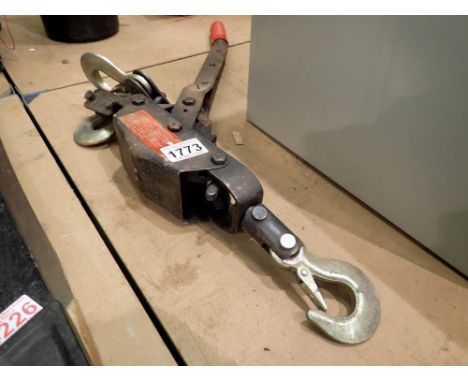 Manual two hook hoist. Not available for in-house P&amp;P 