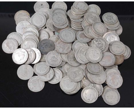 Great Britain, a large collection of George V shillings, various dates but all post 1920. (approx 160)