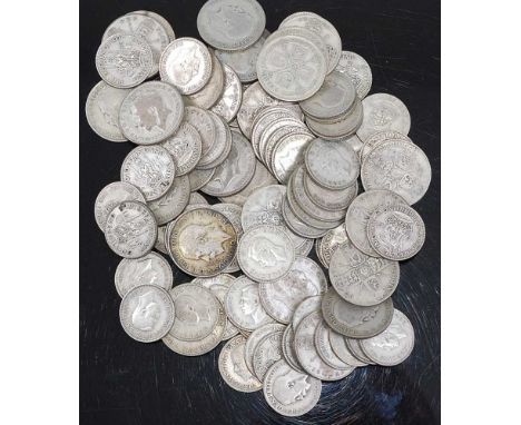 Great Britain, a collection of George V/VI florins (36) and shillings (51) , all post 1920 but pre 1947. (87)