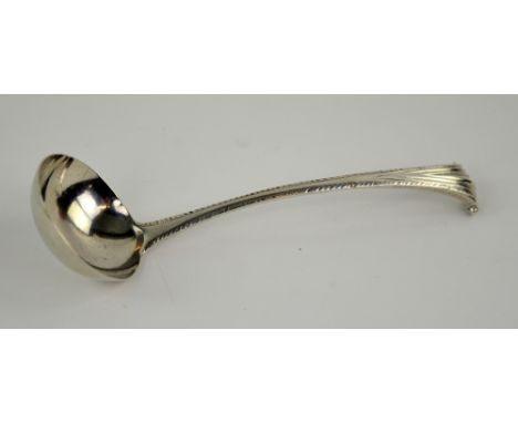 Onslow pattern silver sauce ladle, London 1807.    