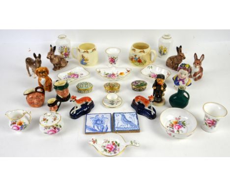 Royal Crown Derby Derby Posies together with Crown Derby animals, Beswick, Royal Doulton, Goebel, mixed decorative chinawares