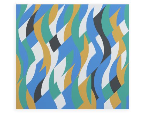 BRIDGET RILEY (b.1931) Echo Screenprint, 77 x 80cm Signed, inscribed and dated (19)'98 Edition 46/75 Provenance: Green on Red