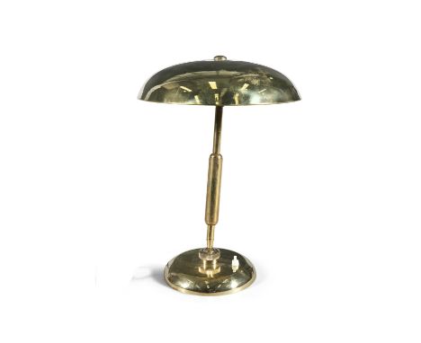 LARIOLUX A BRASS DESK LAMP, by Lariolux, Italy c.1940. 40cm high