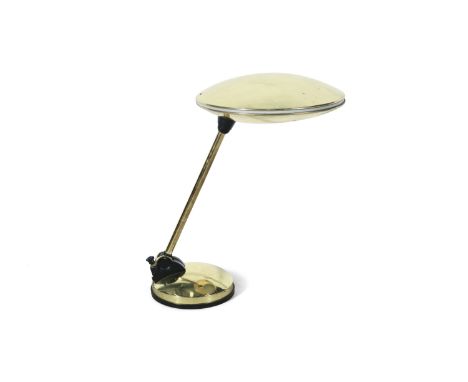 DESK LAMP A BRASS DESK LAMP, Italy, c.1970. 47cm high
