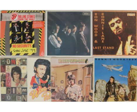 ROLLING STONES &amp; SOLO - LPs. Rockin' bundle of 7 x LPs. Artists/titles includes Rolling Stones (x2) inc. No Security San 