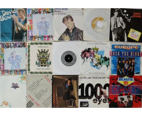 80s POP / ROCK - 7". Fantastic collection of about 190 x 7". Artists/titles include David Bowie (x6) inc. David Bowie, Ashes 