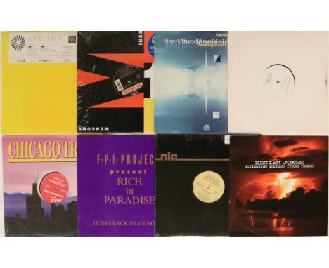 DANCE / HOUSE / ELECTRONIC / DOWNTEMPO - 12". Stunning collection of about 100 x 12". Artists/titles include DJ K.U.D.O. (YLS