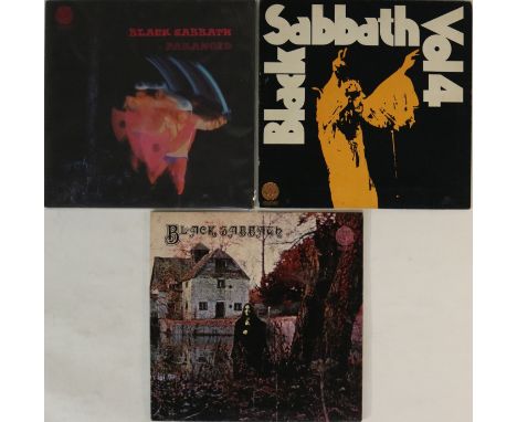 BLACK SABBATH - VERTIGO SWIRL LPs. Another wicked selection of early/original UK Sabbath LPs, 3 included. Titles are Paranoid