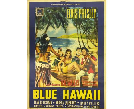 ELVIS BLUE HAWAII. An original 1962 Italian issue film poster for Elvis in 'Blue Hawaii'. VF condition with only light age we