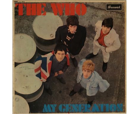 THE WHO - MY GENERATION LP (ORIGINAL UK PRESSING - BRUNSWICK LAT 8616). A neat original UK copy of the seminal debut long pla