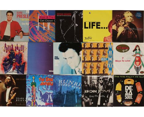 70s - 90s ROCK / POP - 7". Great collection of about 1200 x 7". Artists/titles include Brain May, Adeva, Dire Straits, Lenny 