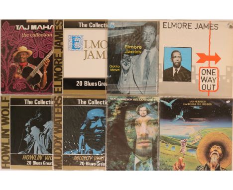 FOLK / ROCK-FOLK / BLUES - LPs. Rockin' clean collection of 43 x (mainly) LPs. Artists/titles include Taj Mahal, Elmore James
