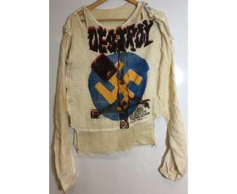 SEDITIONARIES DESTROY SHIRT. An original 'Destroy' straight jacket style shirt from the famous Seditionaries boutique (1977 -