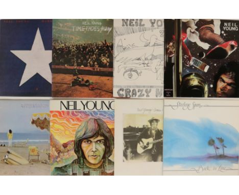 FOLK-ROCK - LPs. Super clean collection of 37 x LPs. Artists/titles include Neil Young (x7) - Hawks &amp; Doves (K 54109), Ti