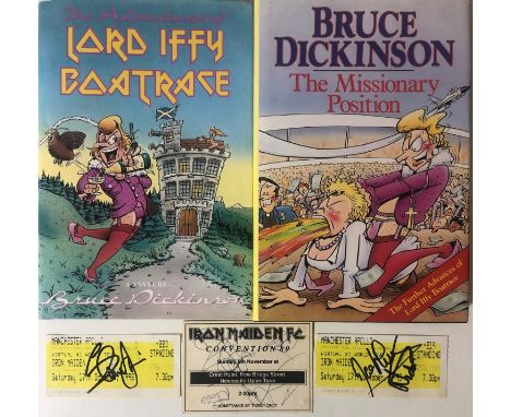 IRON MAIDEN. Signed Iron Maiden items to include: Lord Iffy Box Tree by Bruce Dickinson signed to first page by Bruce Dickins