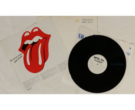 THE ROLLING STONES - STICKY FINGERS LP (JAPANESE MFSL TEST PRESSING). Scarce 1981 Japanese pressed high quality MFSL test pre