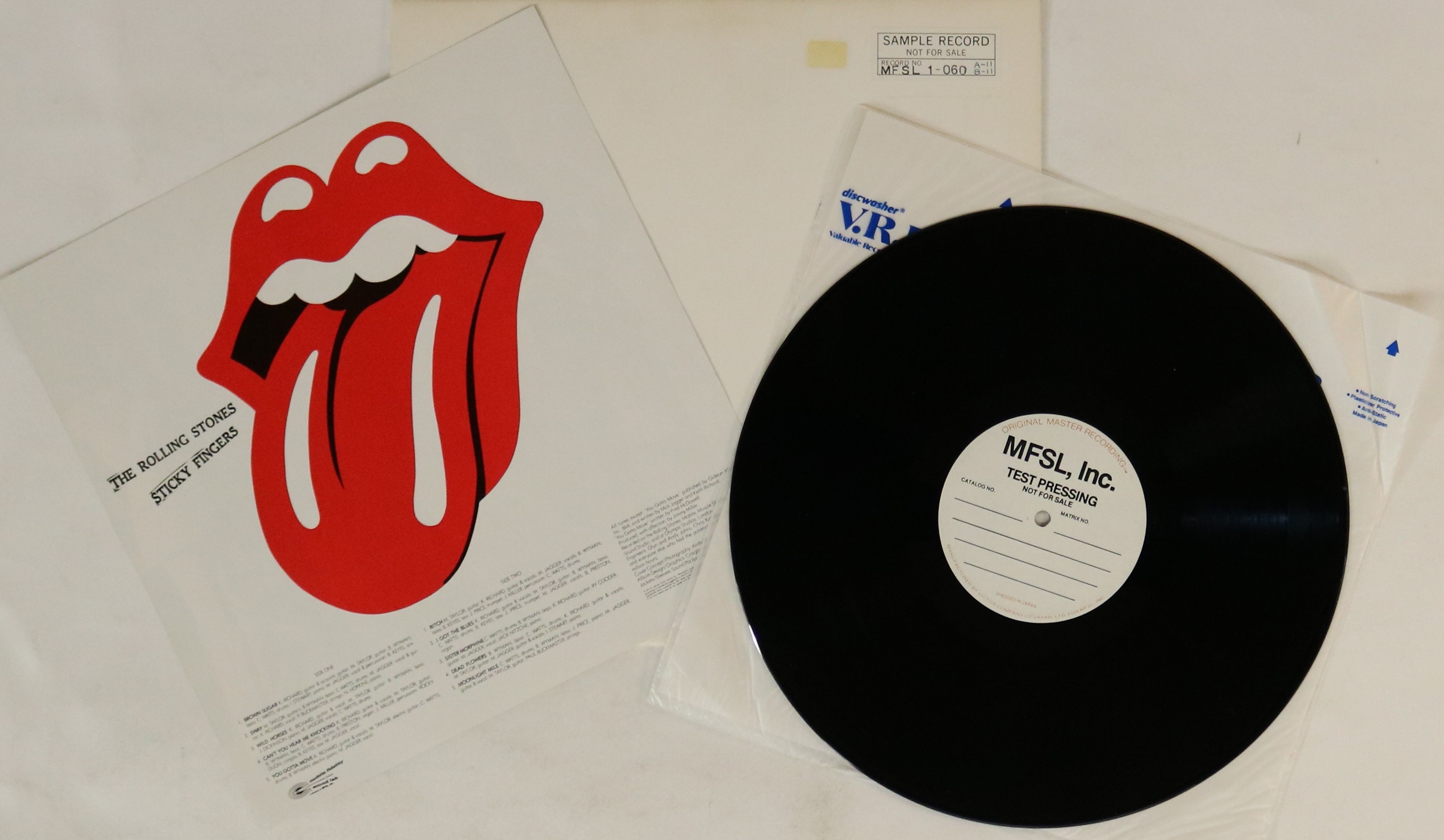 THE ROLLING STONES - STICKY FINGERS LP (JAPANESE MFSL TEST ...
