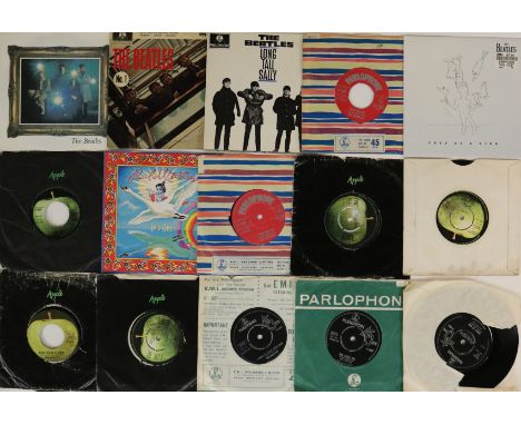 BEATLES &amp; RELATED - UK 7"/EP COLLECTION. Tip top collection of 38 x 7"/EPs with 1 x 7" box set. Titles include In The Beg