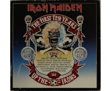 IRON MAIDEN - THE FIRST TEN YEARS COLLECTION - 12" BOX SET. Ace copy of this BOX SET which includes 12" released in 1990 to c
