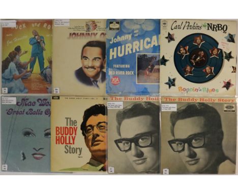 ROCK &amp; ROLL / ROCKABILLY / R&amp;R REVIVAL - LPs. Rockin' collection of 89 x LPs. Artists/titles include Jerry Lee Lewis 