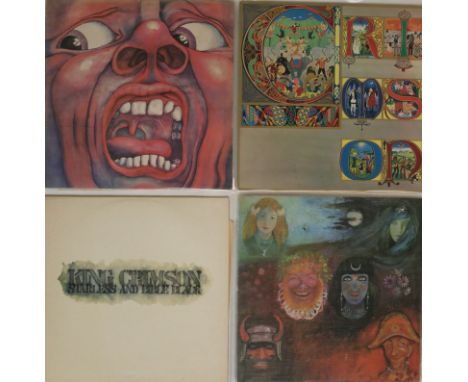 KING CRIMSON - 1ST UK PRESSING LPs. Entering the court with this terrific selection of 4 x original UK pressing LPs. Titles a