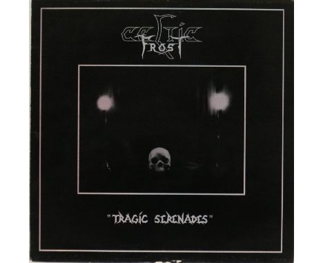 CELTIC FROST - TRAGIC SERENADES EP (ORIGINAL US PRESSING - COMBAT/NOISE MX 8107). Screaming original US 1986 12" EP from the 