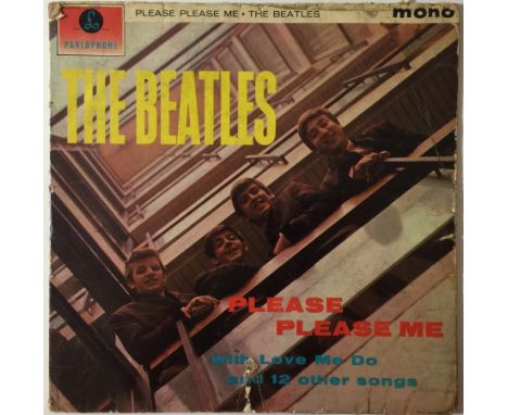 THE BEATLES - PLEASE PLEASE ME LP - 2ND UK PRESSING ('BLACK AND GOLD' PMC 1202). A scarce 2nd UK mono pressing of Please Plea