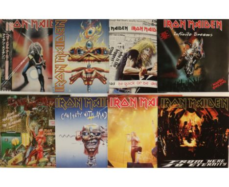 IRON MAIDEN / HEAVY METAL / EU &amp; UK RELEASES - 12". Stirrin' bundle of 20 x 12". Artists/titles Iron Maiden (x17) inc. He