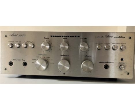 MARANTZ. A Marantz 1060 stereo amplifier.